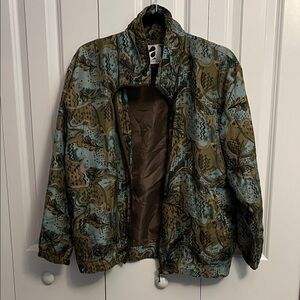 Women's Patterned Bomber Jacket